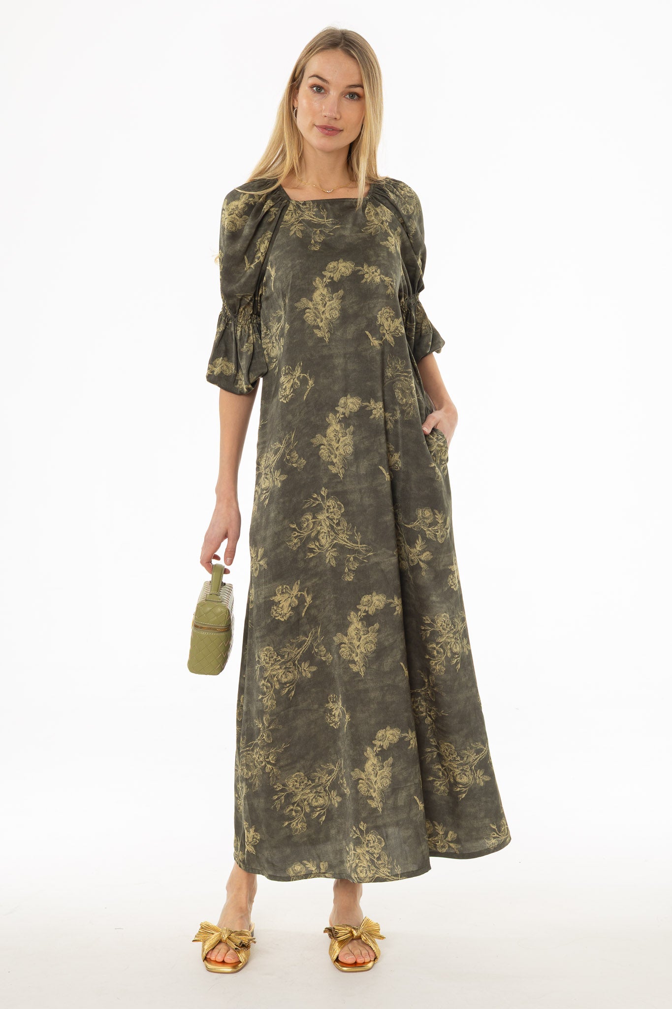 olive green bubble dress TCEC Zipper Front Hunter Green Bubble Dress Simply Dixie Boutique Large