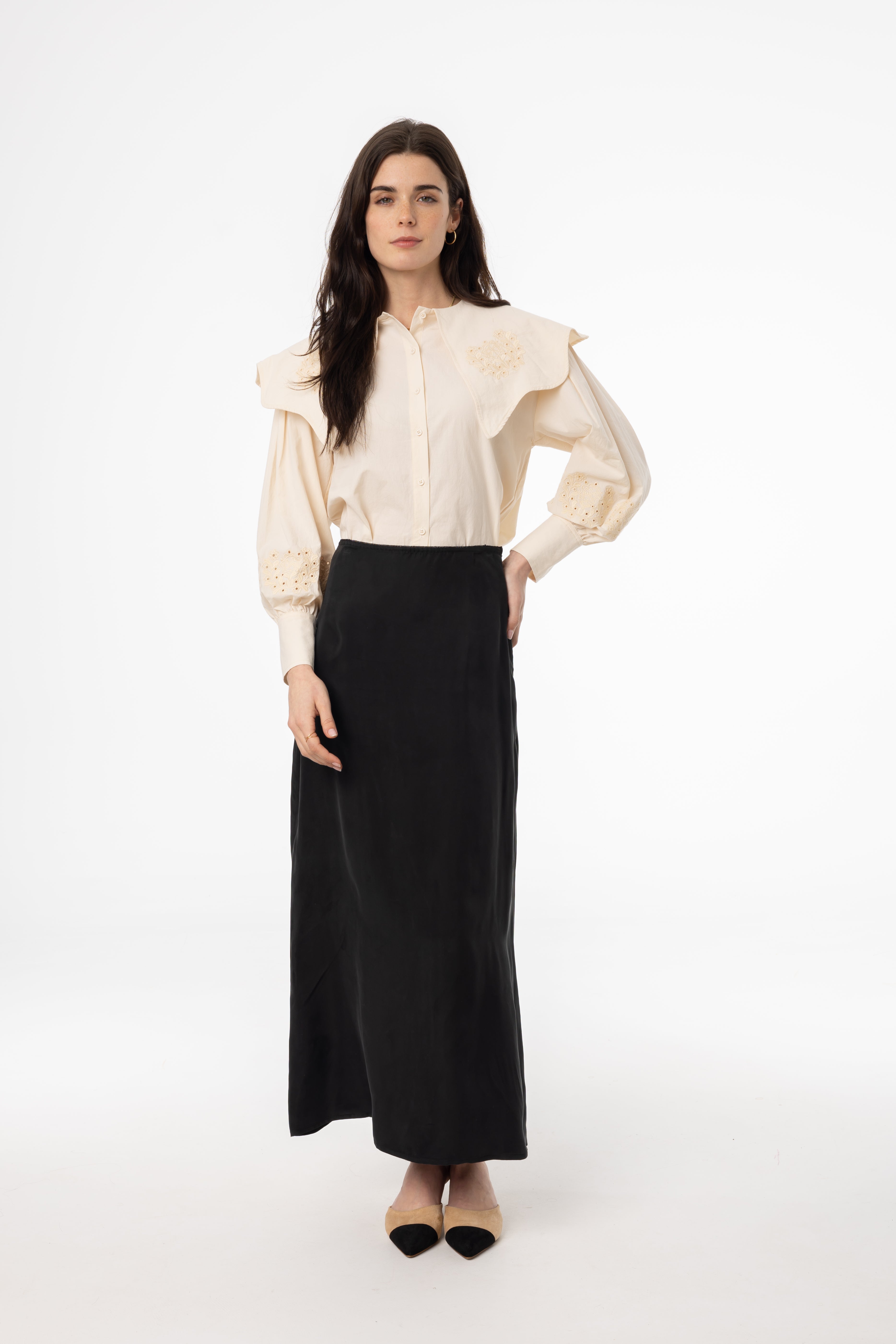 BlackA-LineZipperSlipSkirt-2.