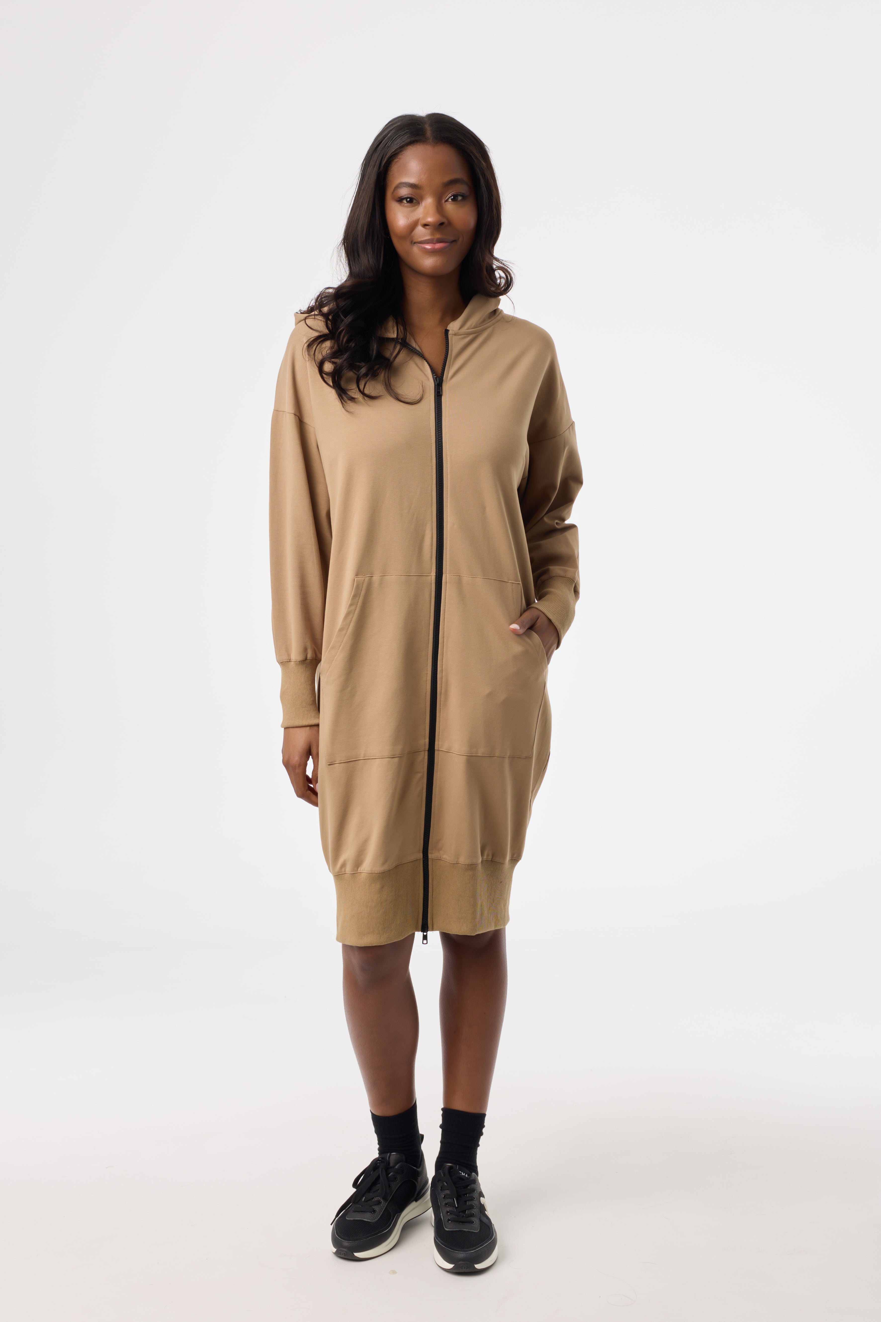 BrownZipperSweatshirtDress_c45