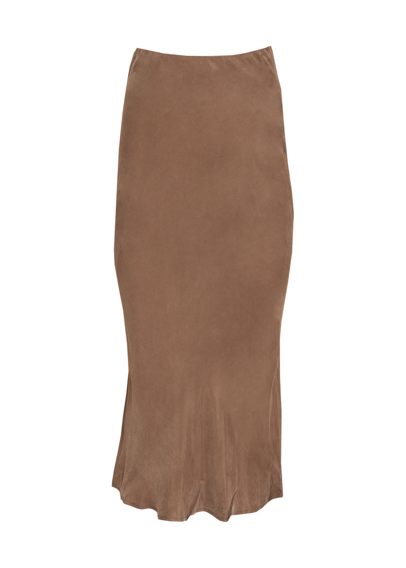 Winter Brown Slip Skirt
