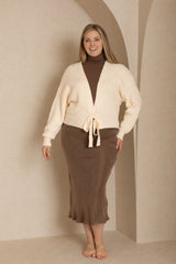 Winter Brown Slip Skirt
