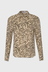 Ivory Brush Stroke Printed Blouse