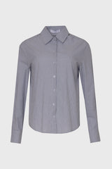 Blue Check Printed Blouse