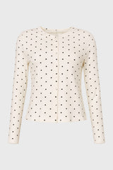 White Polka Dot Cardigan