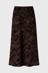 Amber Leaf Printed Slip Skirt