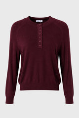 Maroon Cashmere Feel Knit Sweater