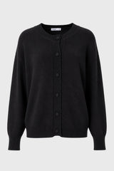 Black Chunky Knit Cardigan