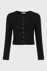 Black Soft Knit Cardigan