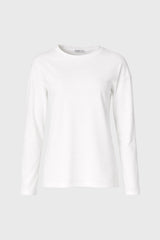 White Relaxed Fit long Sleeve T-Shirt