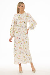 Floral Printed Crossover Maxi Dress