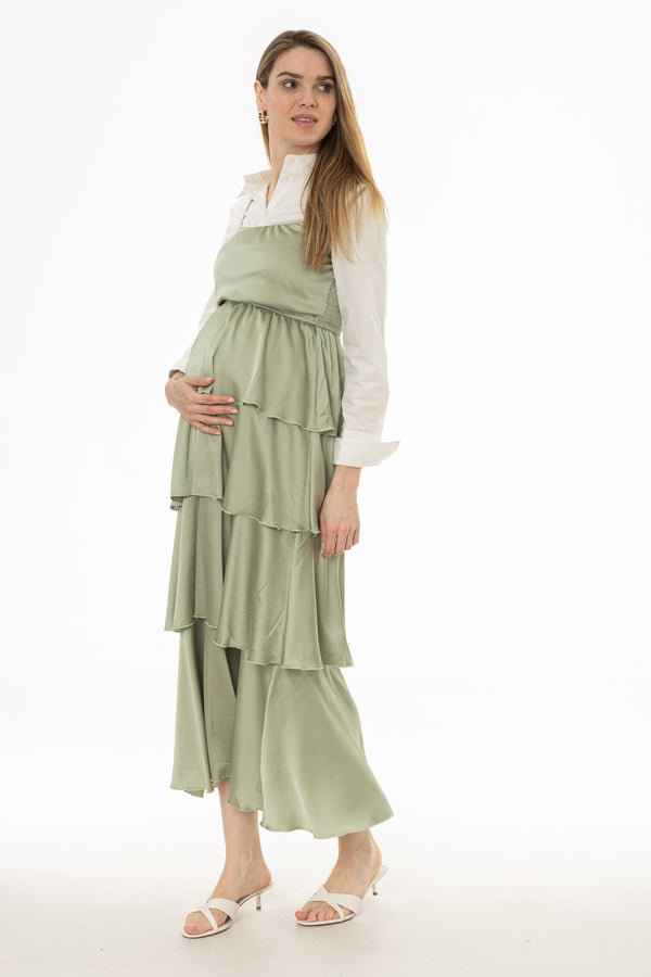 the dress pic Kate Cake Mesh Mint Green Custom Maternity Photoshoot Gowns