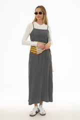 Grey Feather Soft Maxi Slip Jumper
