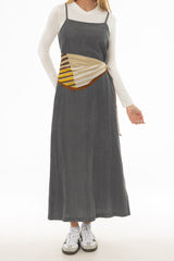 Grey Feather Soft Maxi Slip Jumper