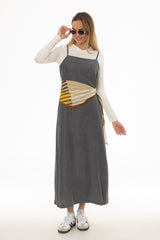 Grey Feather Soft Maxi Slip Jumper
