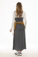 Grey Feather Soft Maxi Slip Jumper