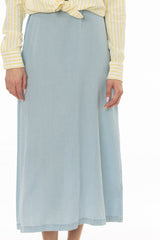 Light Blue Feather Soft Maxi Slip Jumper