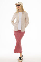 Fuchsia Slip Skirt