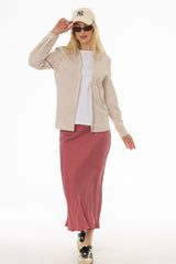 Fuchsia Slip Skirt