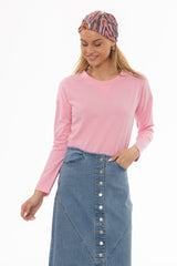Pink Relaxed Fit long Sleeve T-Shirt