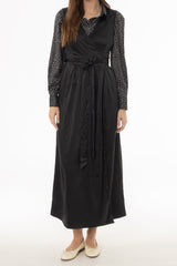 Black Wrap Maxi Jumper