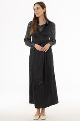 Black Wrap Maxi Jumper