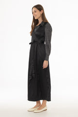 Black Wrap Maxi Jumper
