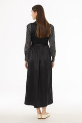 Black Wrap Maxi Jumper