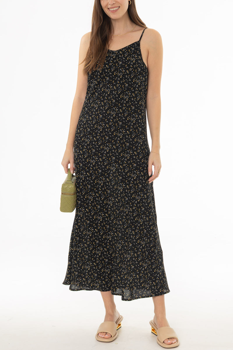 Black Mini Floral Slip Jumper  BLANK