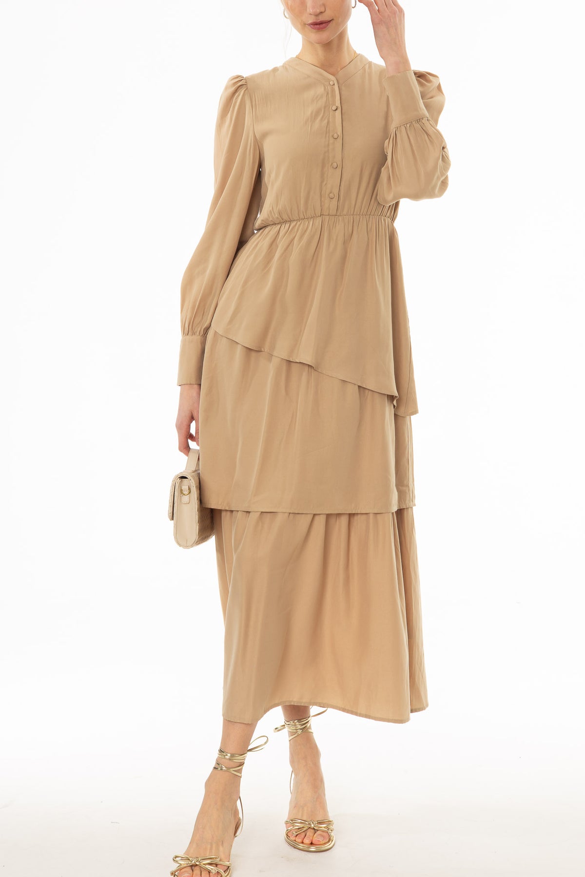 white christmas dresses Black Cardi Maxi Dress – BLANK main image 0