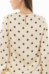 Ivory Polka Dot Maxi Dress