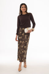 Vintage Floral Printed Slip Skirt
