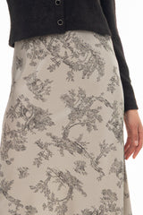 Grey Toile Printed Slip Jumper