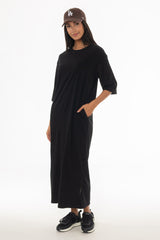 Black Terry Maxi Dress