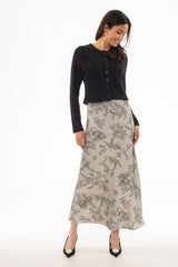 Grey Toile Printed Slip Jumper