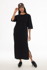 Black Terry Maxi Dress