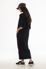 Black Terry Maxi Dress