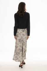 Grey Toile Printed Slip Jumper