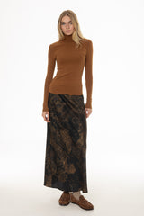 Midnight Garden Printed Slip Skirt
