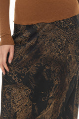 Midnight Garden Printed Slip Skirt