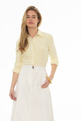 Yellow Polo Button Up Shirt