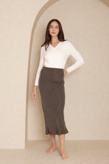 Grey Slip Skirt