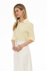 Yellow Polo Button Up Shirt