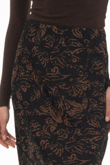 Amber Leaf Printed Slip Skirt