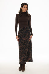 Amber Leaf Printed Slip Skirt