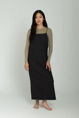 Black Denim Slip Dress