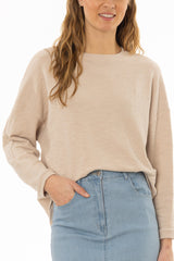 Tan Oversized Swing Top