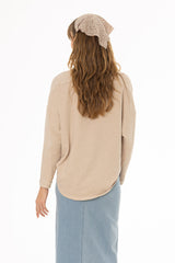 Tan Oversized Swing Top