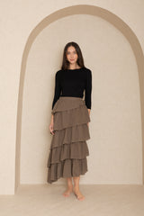 Sage Ruffled Skirt