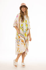 Multicolor Oversized Shirt Dress