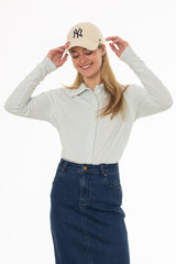 Blue Terry Polo Shirt